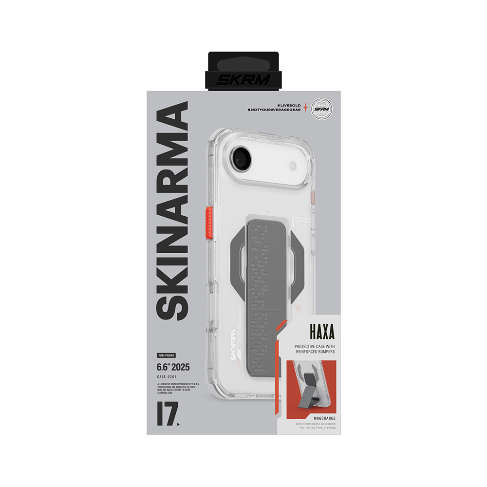 Apple iPhone 17 Air Case M-Safe Charging Feature Airbag Design Stand Skinarma Haxa Cover - 7