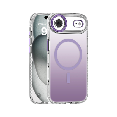 Apple iPhone 17 Air Case M-safe Charging Feature Anti-Yellowing Mutural Icesense Series Cover Purple