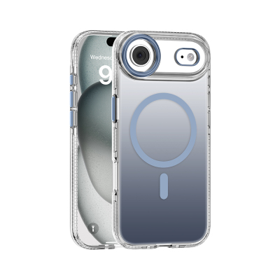 Apple iPhone 17 Air Case M-safe Charging Feature Anti-Yellowing Mutural Icesense Series Cover Blue