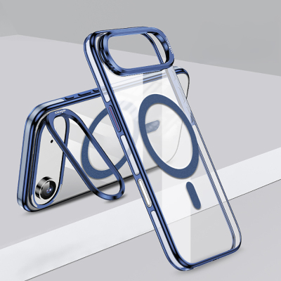 Apple iPhone 17 Air Case M-safe Charging Feature Legendary Cover Wlons Stand Blue