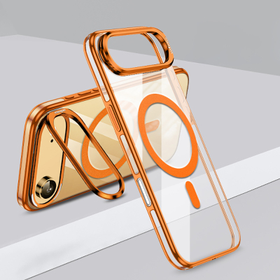 Apple iPhone 17 Air Case M-safe Charging Feature Legendary Cover Wlons Stand Orange