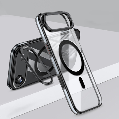 Apple iPhone 17 Air Case M-safe Charging Feature Legendary Cover Wlons Stand Black