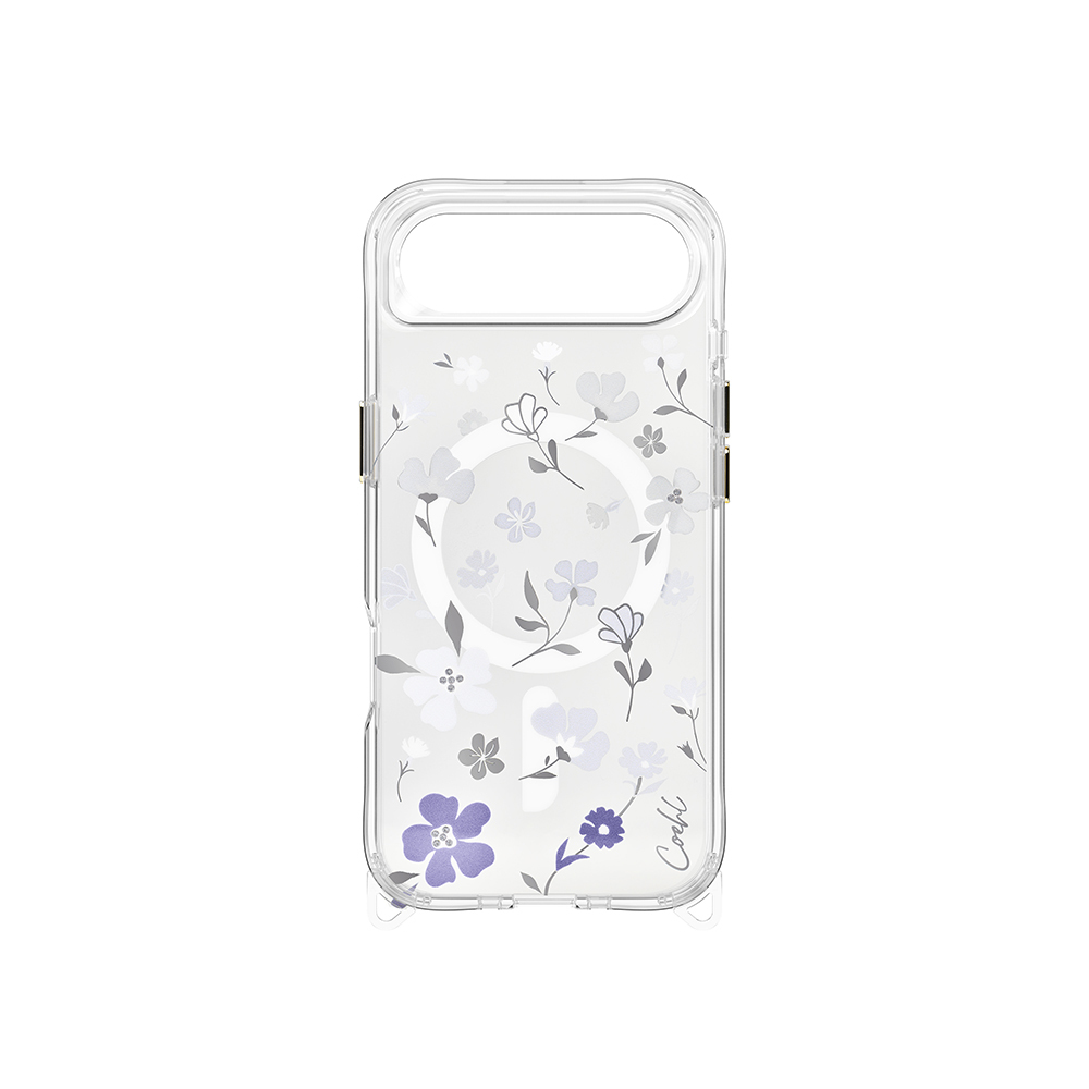 Apple iPhone 17 Air Case M-safe Charging Feature Transparent Back Surface Floral Coehl Amara Cover - 3