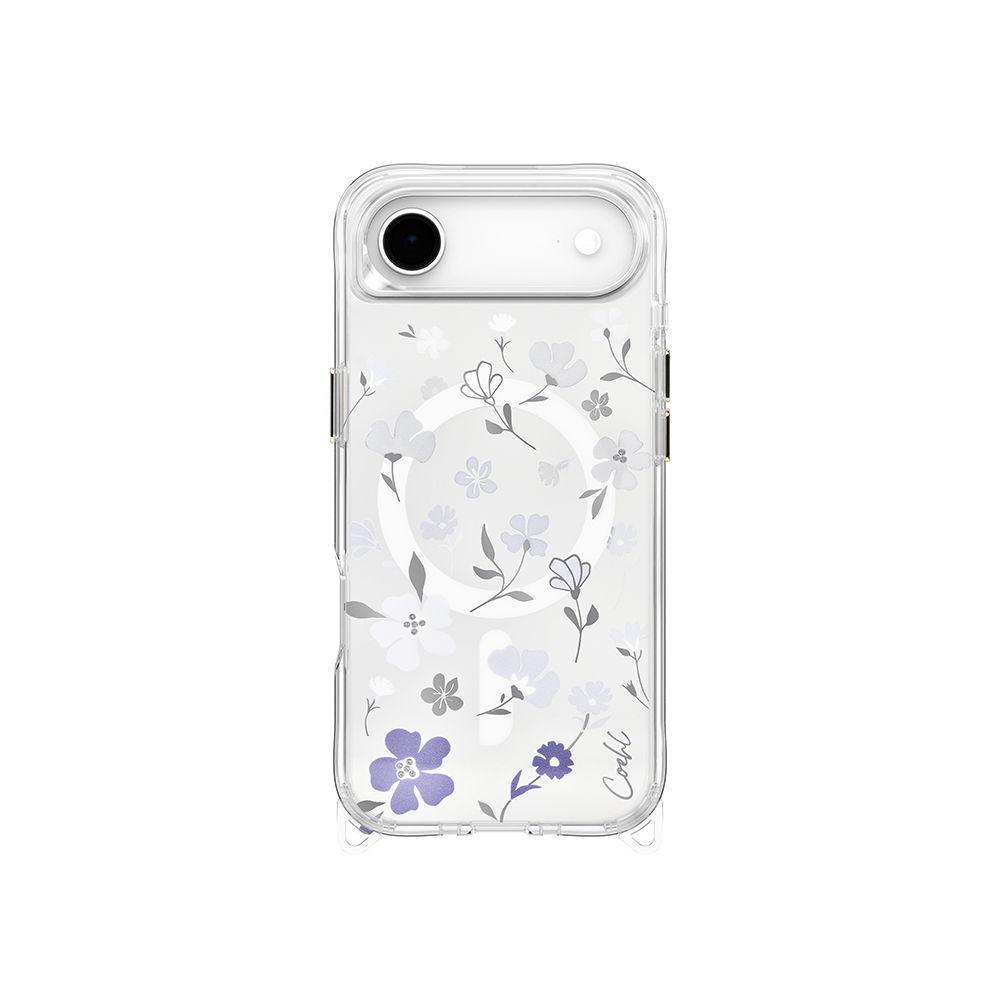 Apple iPhone 17 Air Case M-safe Charging Feature Transparent Back Surface Floral Coehl Amara Cover - 1