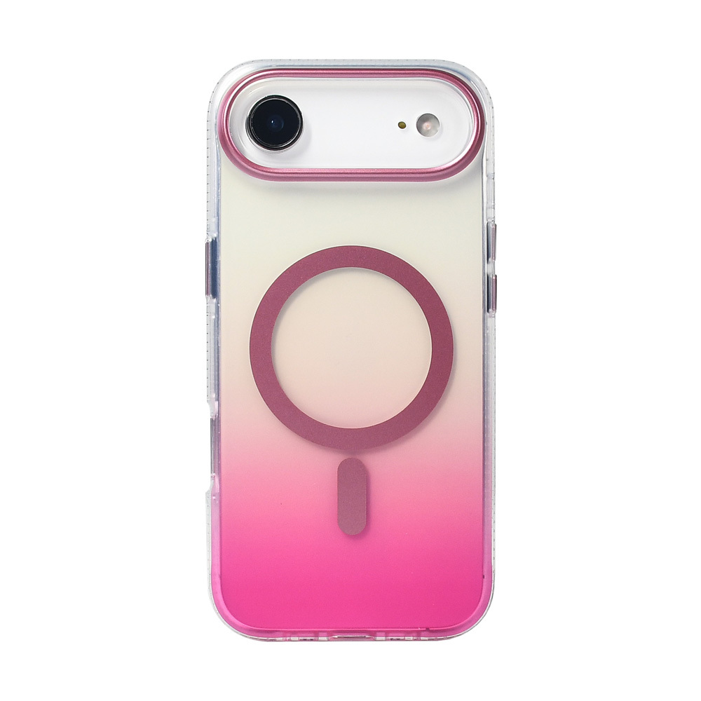 Apple iPhone 17 Air Case M-safe Charging Feature Transparent Color Transition Zore Toros Cover - 15