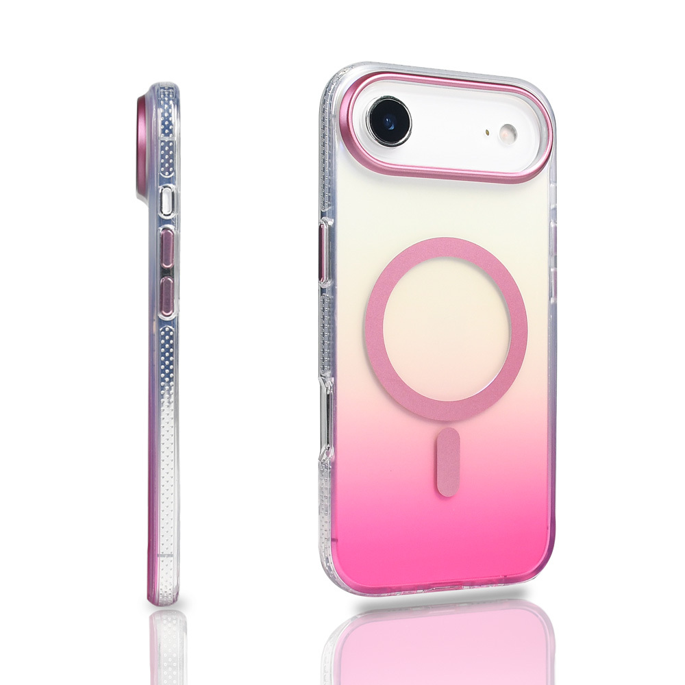 Apple iPhone 17 Air Case M-safe Charging Feature Transparent Color Transition Zore Toros Cover - 16