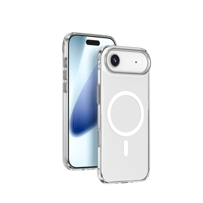 Apple iPhone 17 Air Case M-safe Charging Feature Wiwu YXK-208 Invisible Ultra Hard PC Cover Şeffaf
