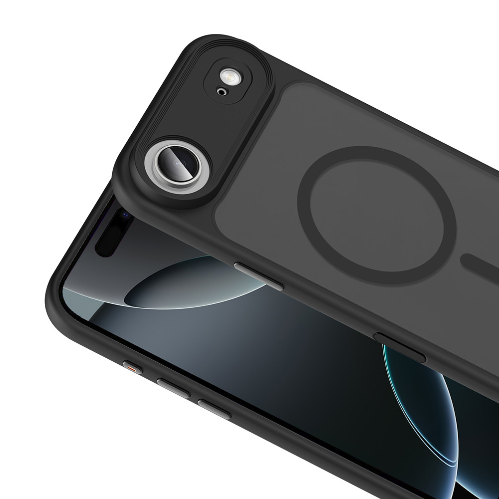 Apple iPhone 17 Air Case Matte Back Surface Wireless Charging Feature Zore Flet M-safe Cover - 9