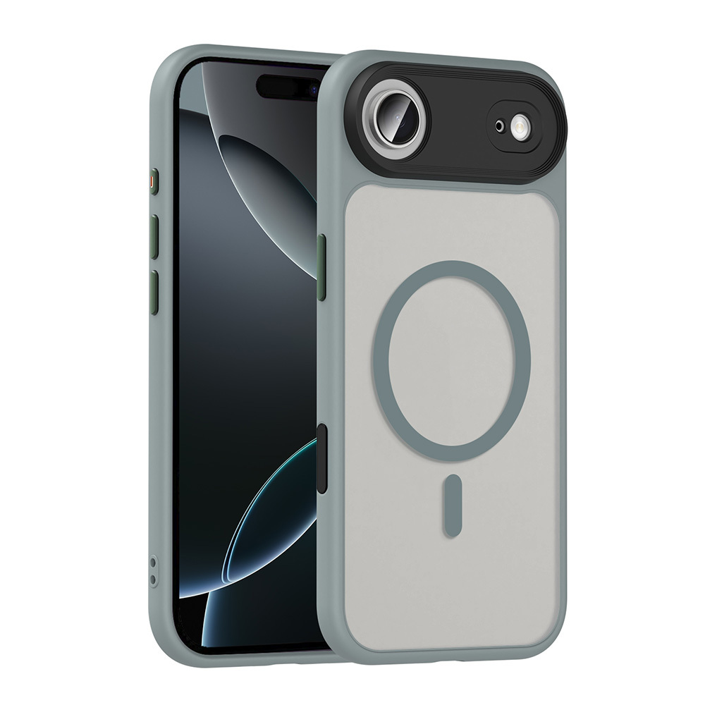 Apple iPhone 17 Air Case Matte Back Surface Wireless Charging Feature Zore Flet M-safe Cover - 14