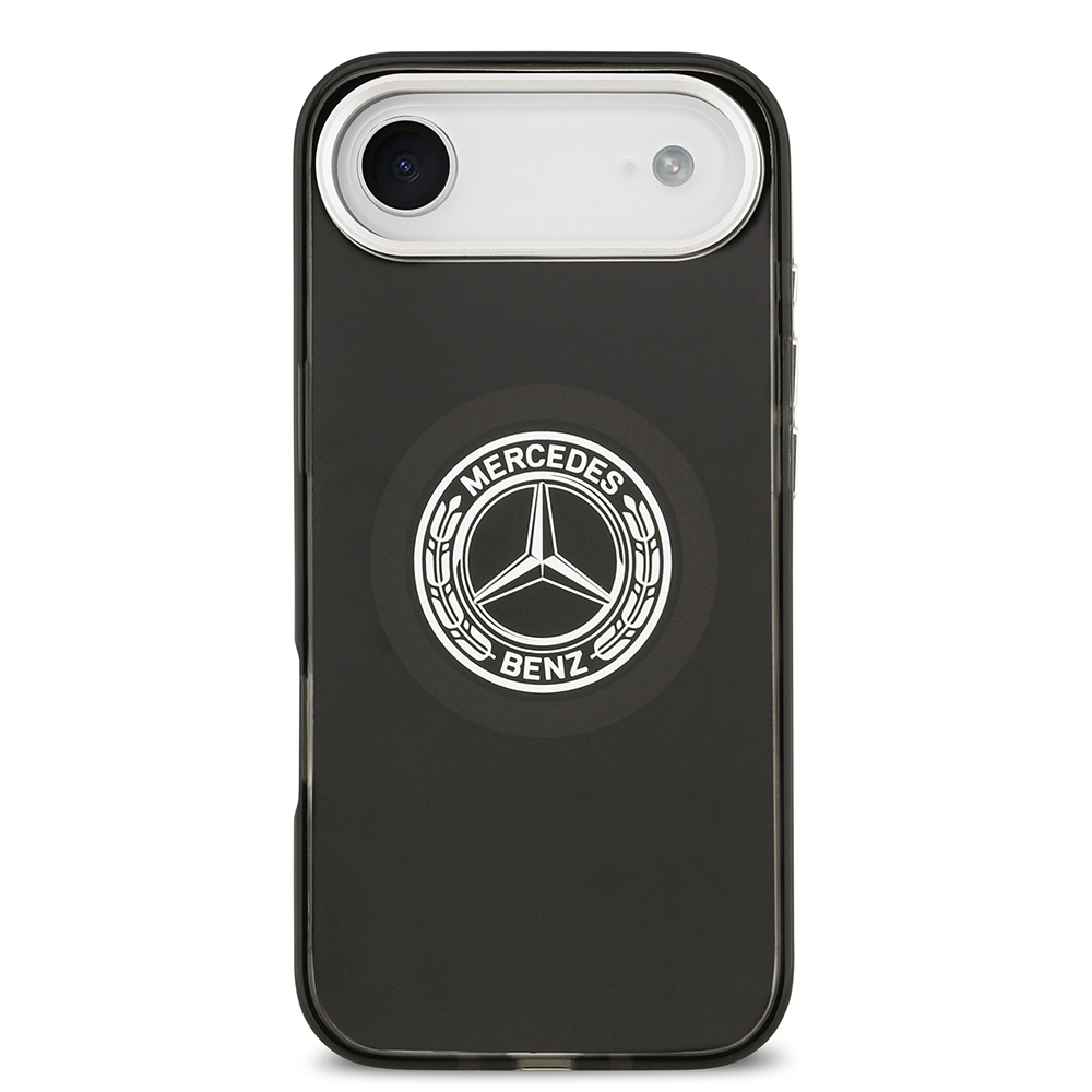 Apple iPhone 17 Air Case Mercedes Benz Original Licensed M-Safe Charging Feature Dual Layer PC Nostalgic Star Design Cover - 5