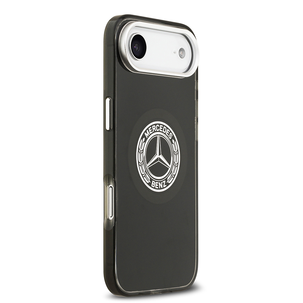 Apple iPhone 17 Air Case Mercedes Benz Original Licensed M-Safe Charging Feature Dual Layer PC Nostalgic Star Design Cover - 6