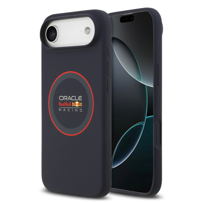 Apple iPhone 17 Air Case Redbull Original Licensed M-safe Charging Feature Red Ring and Logo Silicone Cover Navy blue