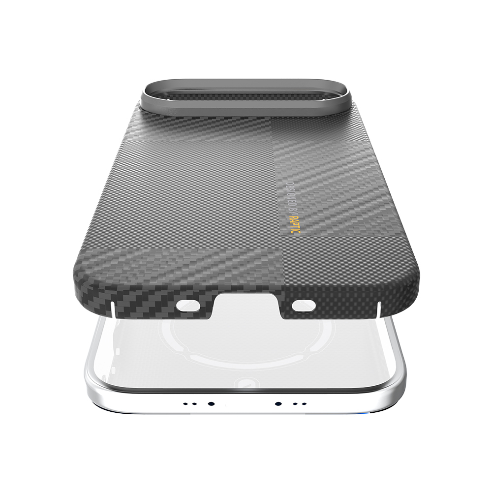 Apple iPhone 17 Air Case with M-safe Charging Feature, 600D Metal Camera Frame, Raptic Aramid Fiber Geotik Series Cover - 8