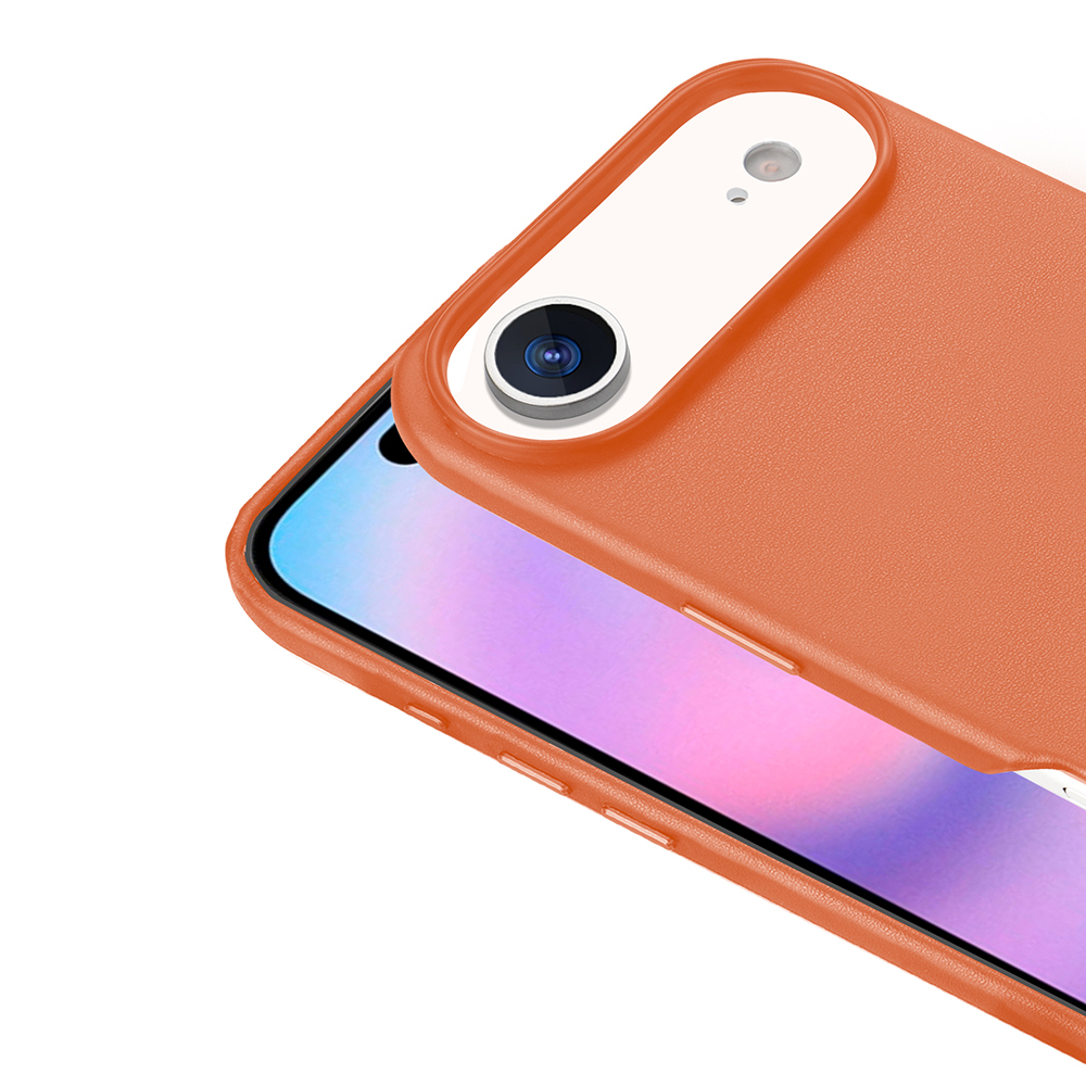 Apple iPhone 17 Air Case with M-safe Charging Function PU Leather Look Zore Cup Cover - 16