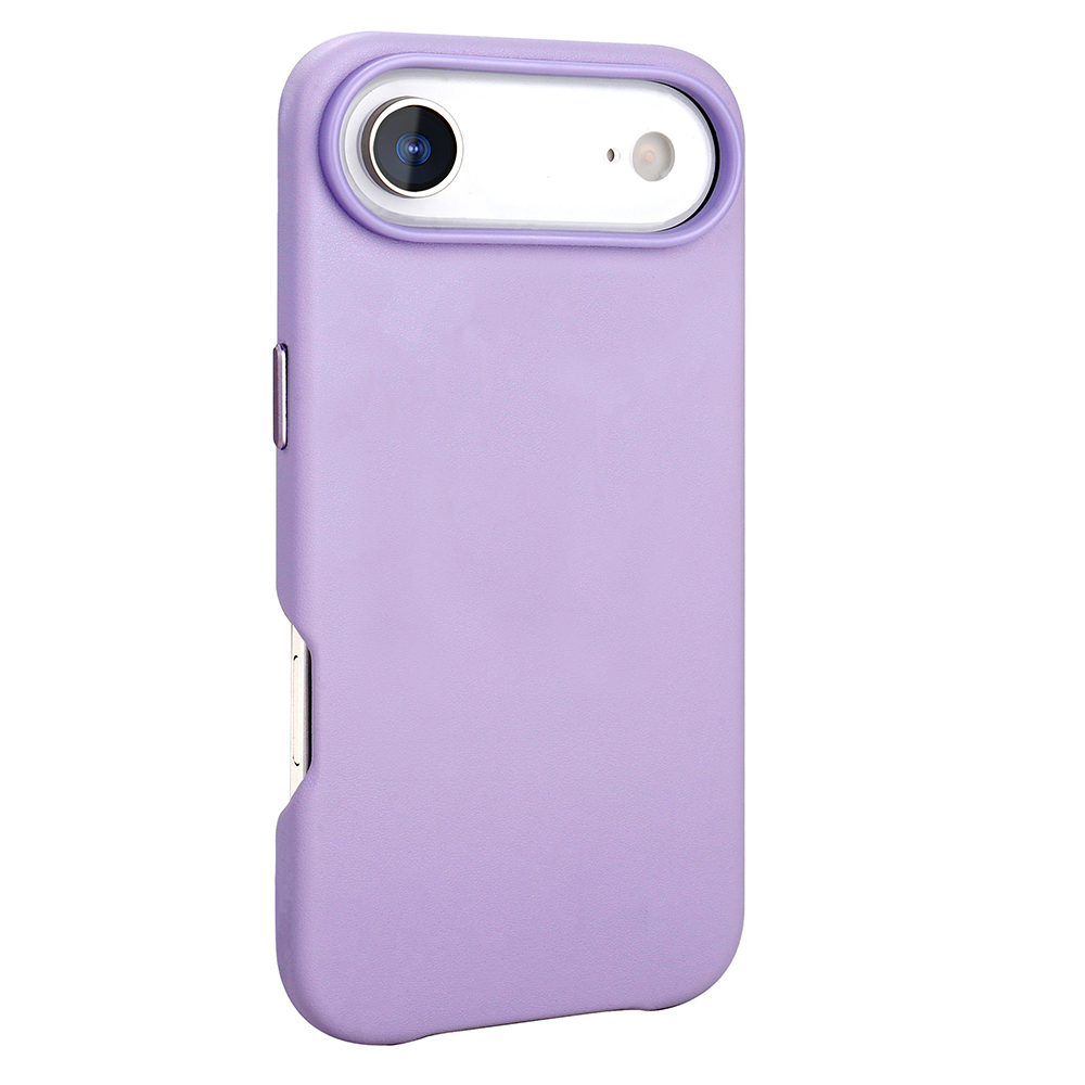 Apple iPhone 17 Air Case with M-safe Charging Function PU Leather Look Zore Cup Cover - 12