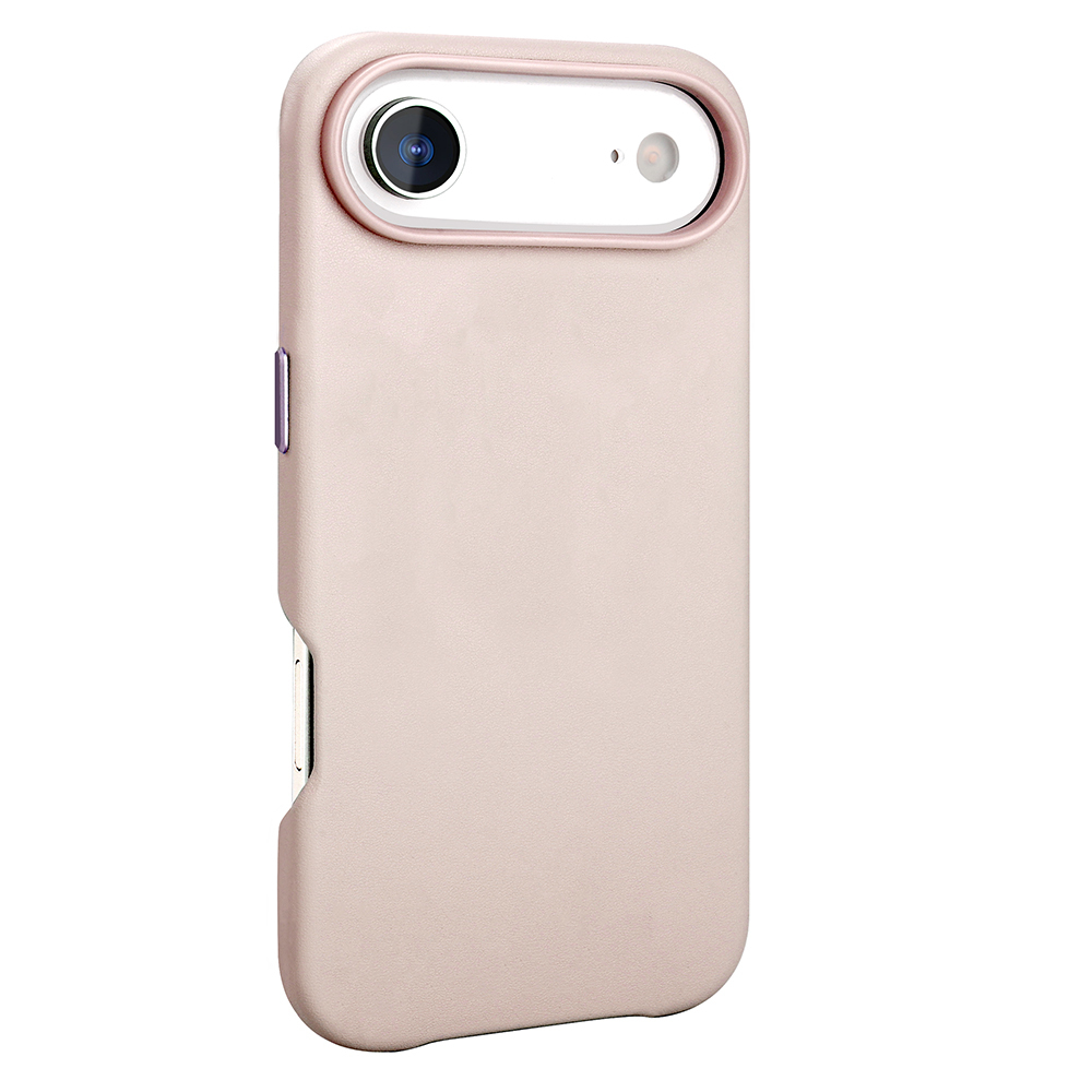 Apple iPhone 17 Air Case with M-safe Charging Function PU Leather Look Zore Cup Cover - 13