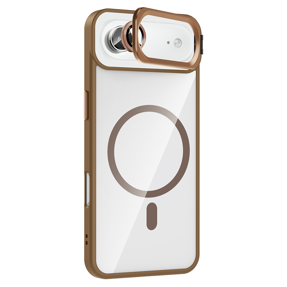 Apple iPhone 17 Air Case with Stand and Camera Lens Gift Zore Etro Cover with M-Safe Charging Function - 11