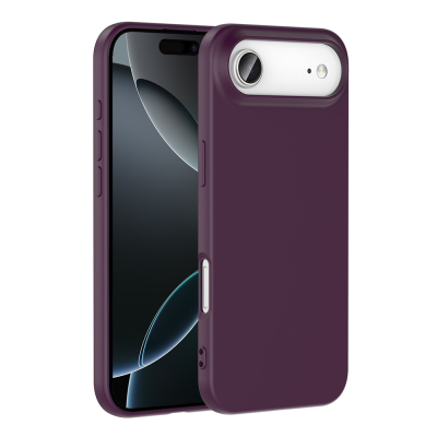 Apple iPhone 17 Air Case Zore Mara Lansman Cover Koyu Mor