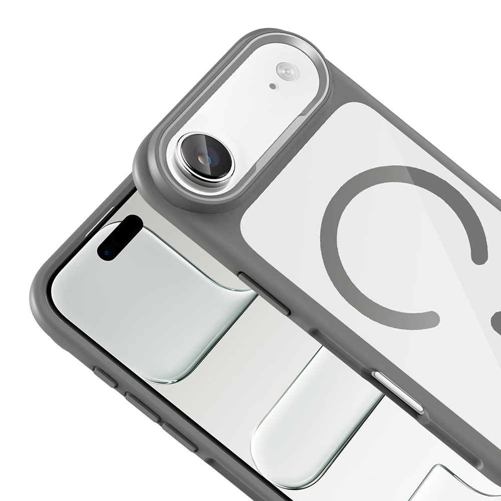 Apple iPhone 17 Air Case Zore Tiko Cover Metal Camera Frame and M-Safe Charging Function - 12