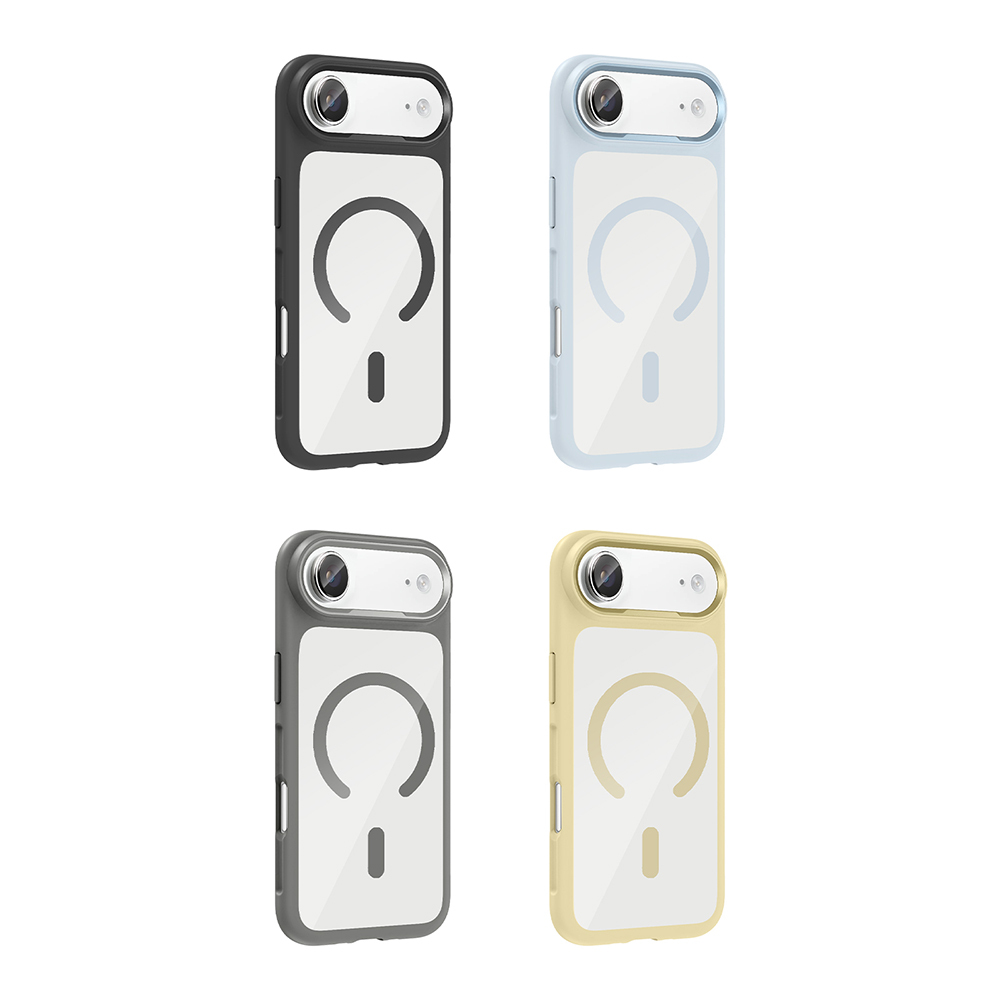 Apple iPhone 17 Air Case Zore Tiko Cover Metal Camera Frame and M-Safe Charging Function - 14