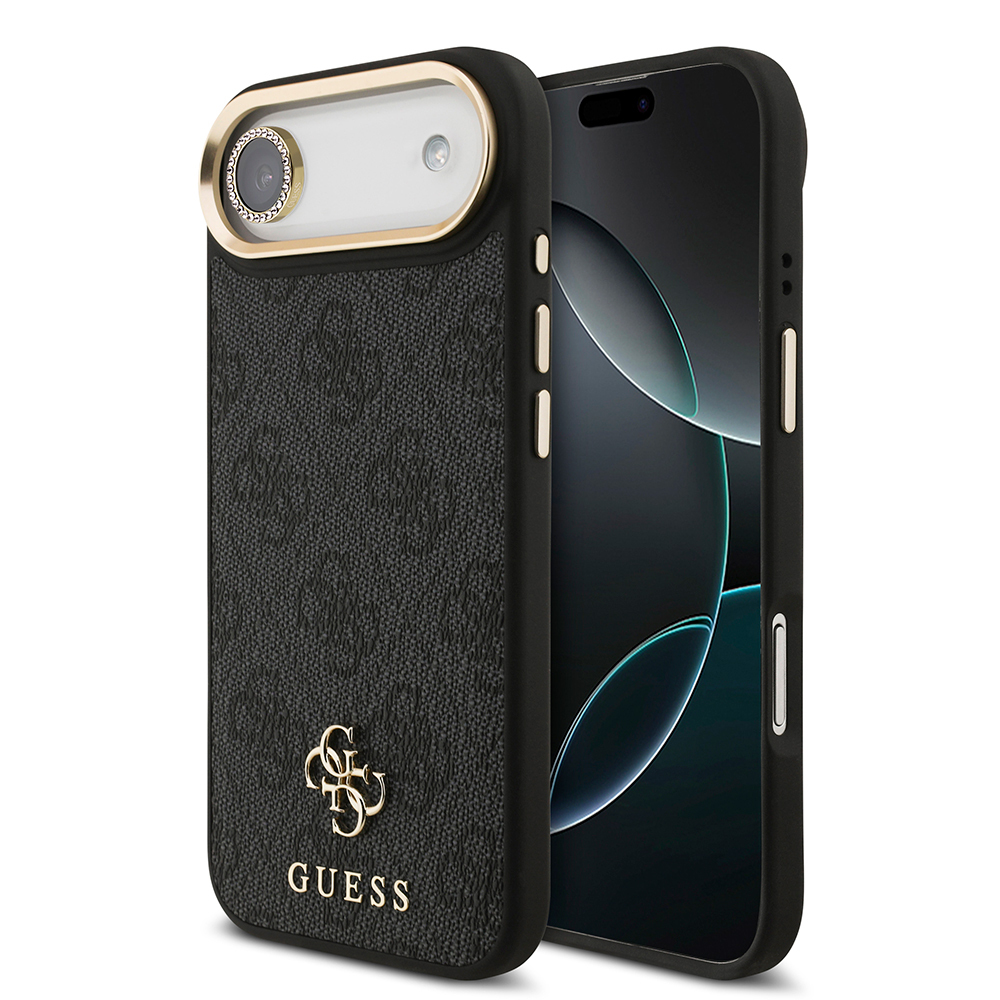 Apple iPhone 17 Air Guess Original Licensed 4G and Text Logo Case + Screen Protector + Lens Protector 3-in-1 Accessory Set - 5