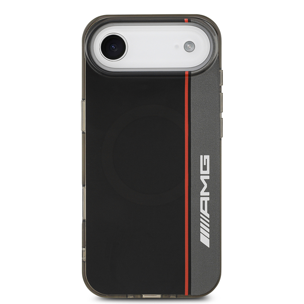 Apple iPhone 17 Air Kılıf AMG Orjinal Lisanslı M-safe Şarj Özellikli IML Baskı Logolu Çift Katmanlı Bow Lines Kapak - 4