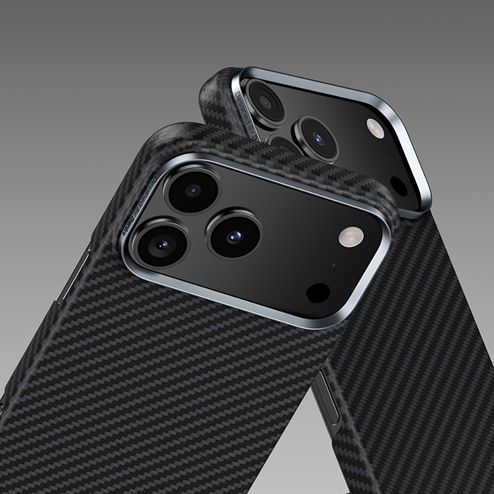 Apple iPhone 17 Air Kılıf Benks M-safe Şarj Özellikli Metal Kamera Çerçeveli Magnetik ArmorAir 600D Kevlar Fiber Kapak - 3
