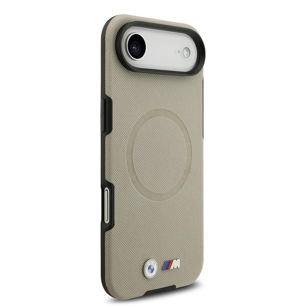 Apple iPhone 17 Air Kılıf BMW Orjinal Lisanslı M-safe Şarj Özellikli Metal Logolu Delikli M Dizayn Deri Kapak - 15