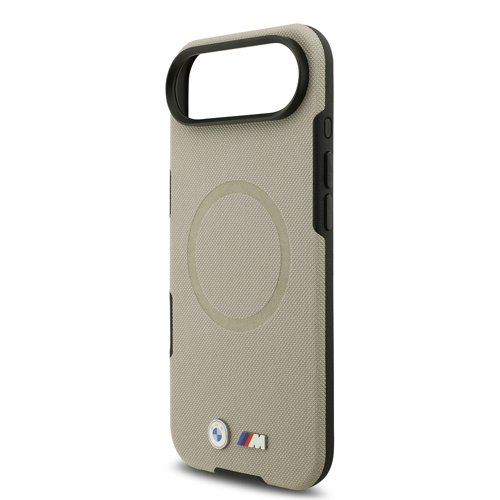 Apple iPhone 17 Air Kılıf BMW Orjinal Lisanslı M-safe Şarj Özellikli Metal Logolu Delikli M Dizayn Deri Kapak - 17