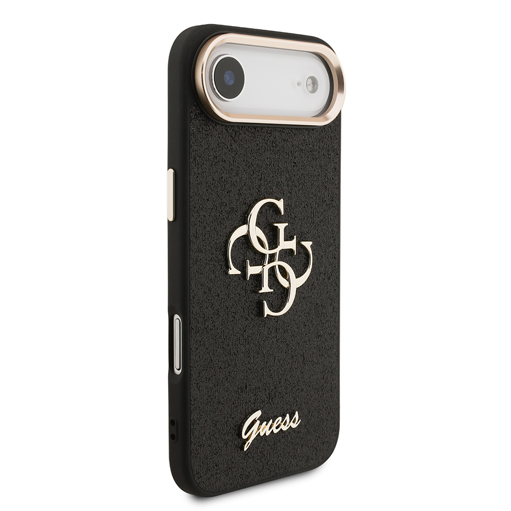 Apple iPhone 17 Air Kılıf Guess Orjinal Lisanslı 4G Büyük Metal Kamera Çerçeveli ve Logolu Glitter Kapak - 6