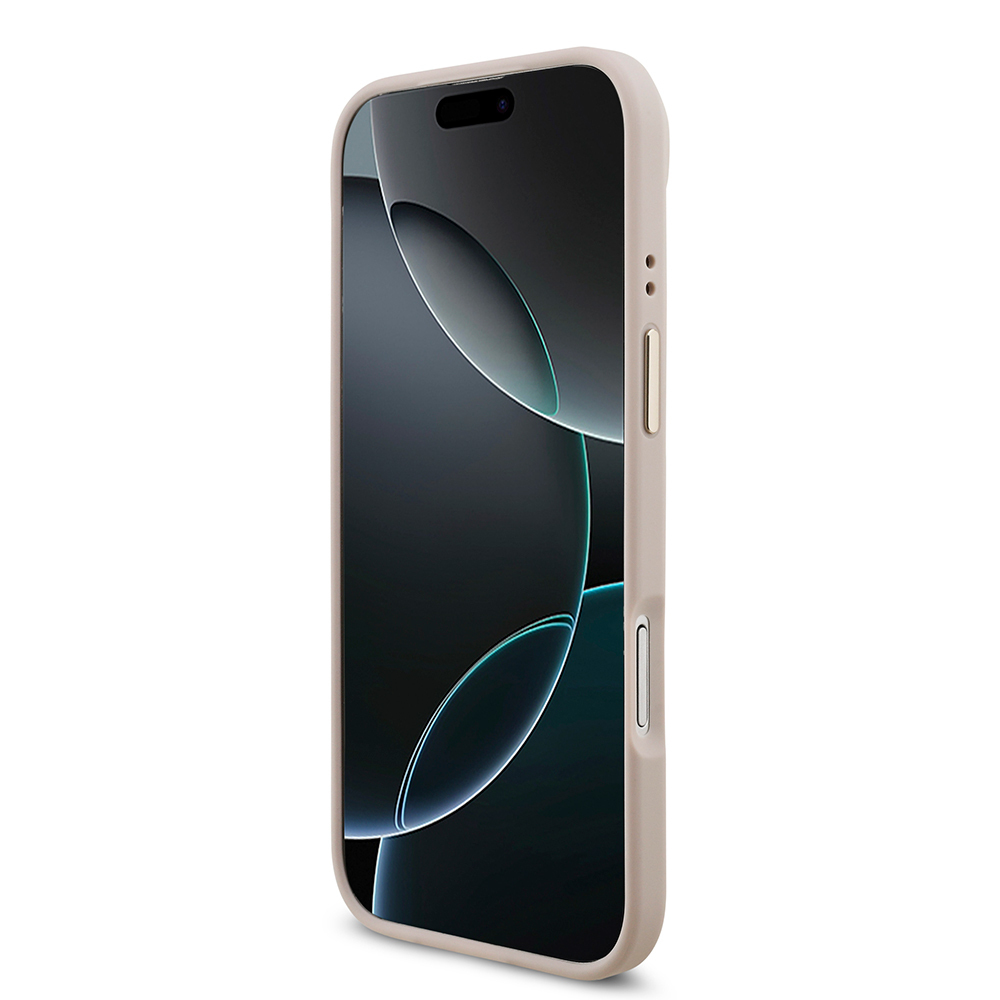 Apple iPhone 17 Air Kılıf Guess Orjinal Lisanslı Gold Metal Kamera Çerçeveli 4G Desenli Metal Büyük 4G ve Yazı Logolu Kapak - 22