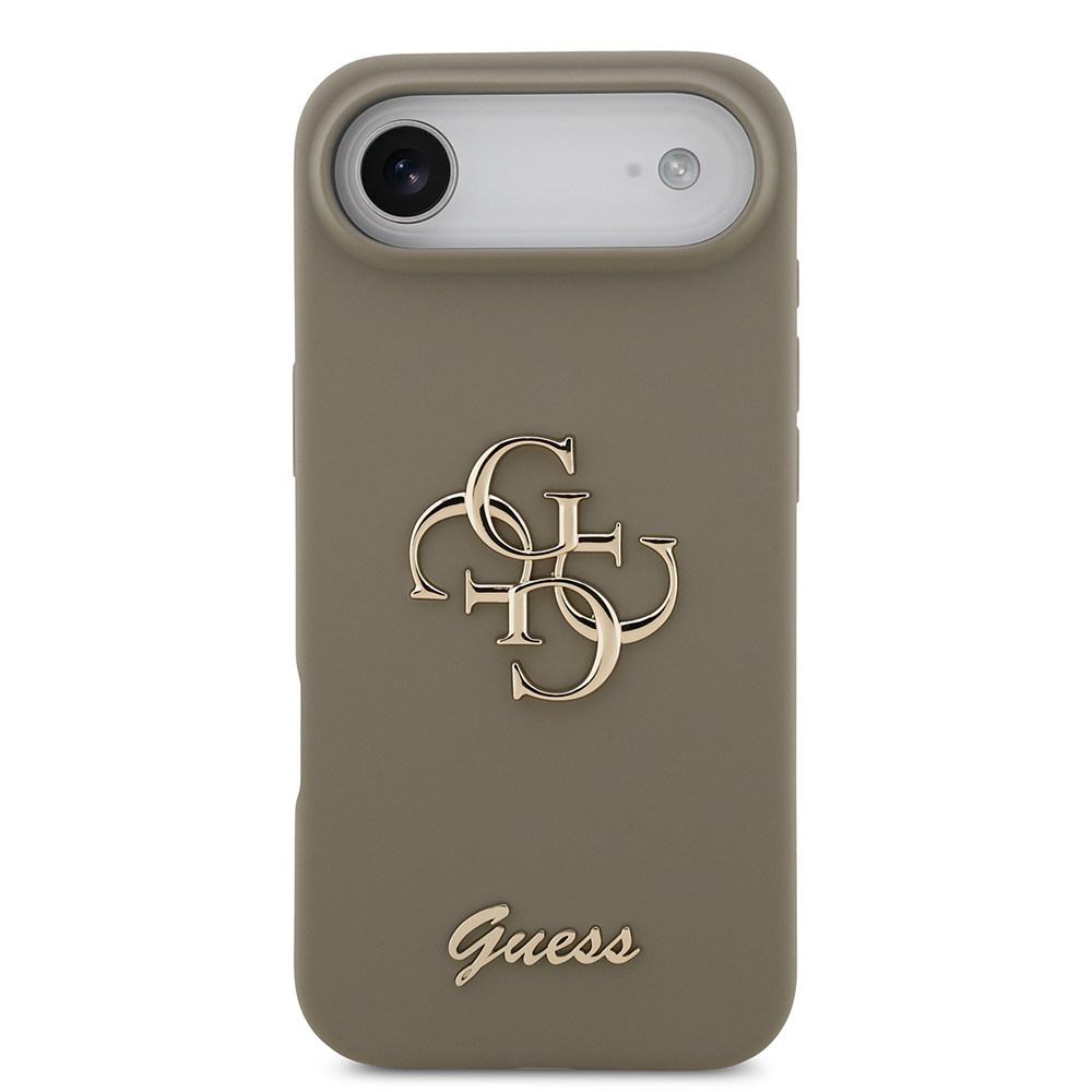 Apple iPhone 17 Air Kılıf Guess Orjinal Lisanslı Grained Yazı Logolu Kapak - 5