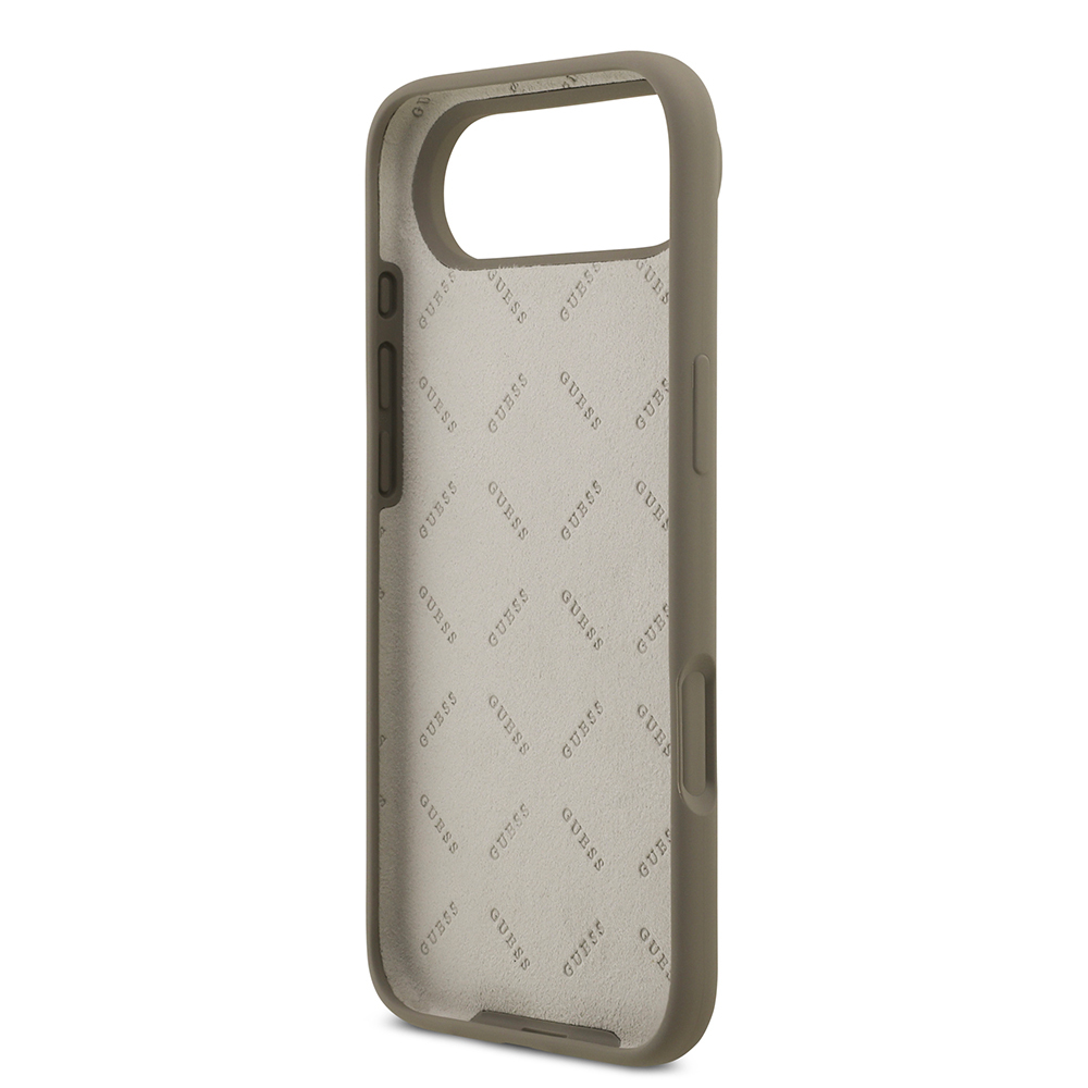 Apple iPhone 17 Air Kılıf Guess Orjinal Lisanslı Grained Yazı Logolu Kapak - 9