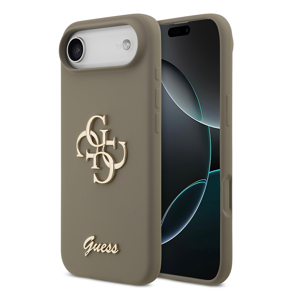 Apple iPhone 17 Air Kılıf Guess Orjinal Lisanslı Grained Yazı Logolu Kapak - 2