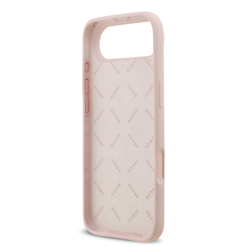 Apple iPhone 17 Air Kılıf Guess Orjinal Lisanslı Grained Yazı Logolu Kapak - 16