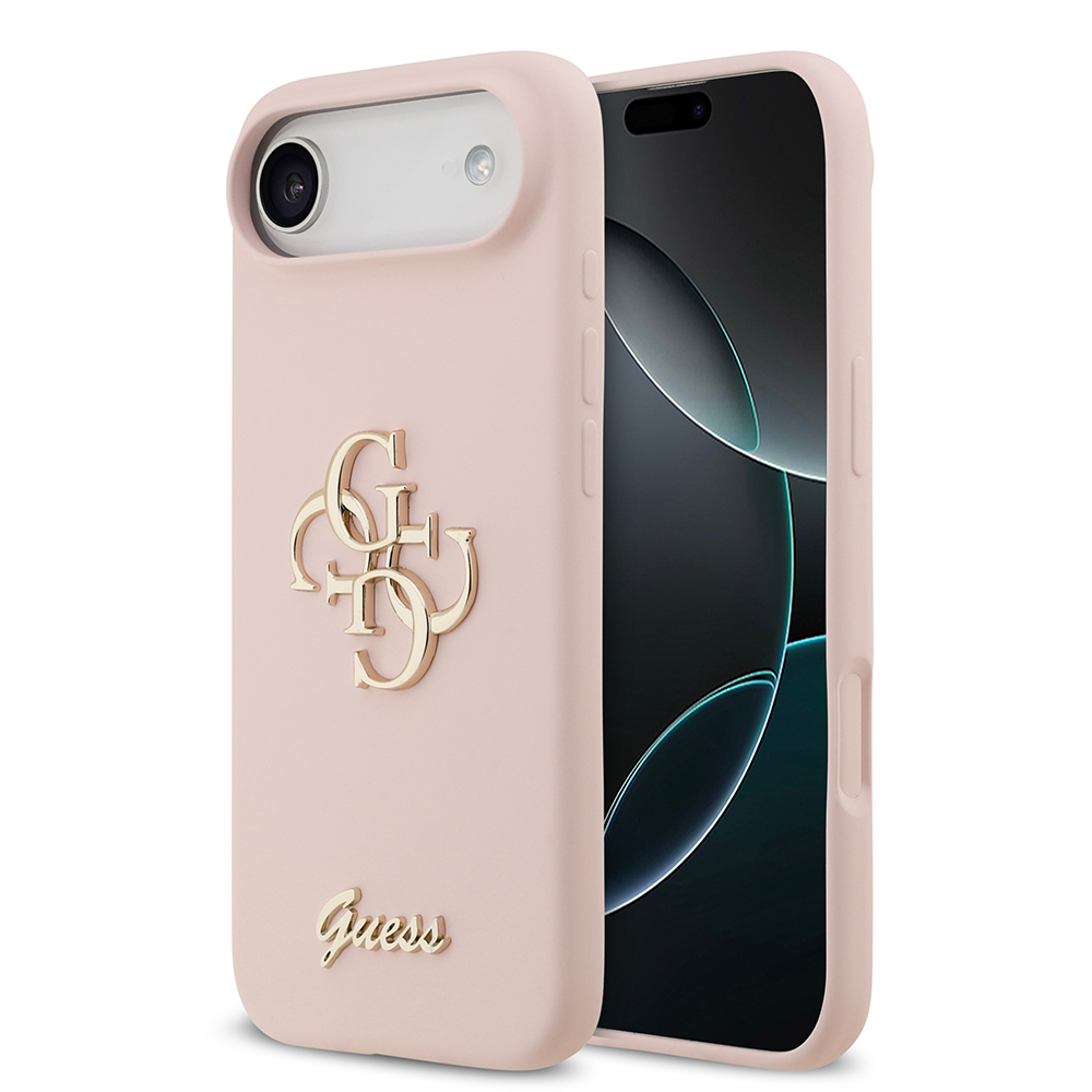 Apple iPhone 17 Air Kılıf Guess Orjinal Lisanslı Grained Yazı Logolu Kapak - 3
