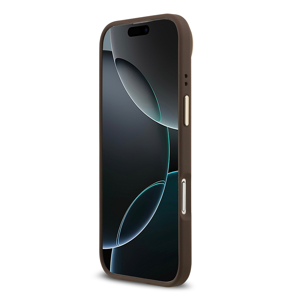 Apple iPhone 17 Air Kılıf Guess Orjinal Lisanslı M-safe Şarj Özellikli 4G Desenli PU Metal Plaka Klasik Logolu Kapak - 8