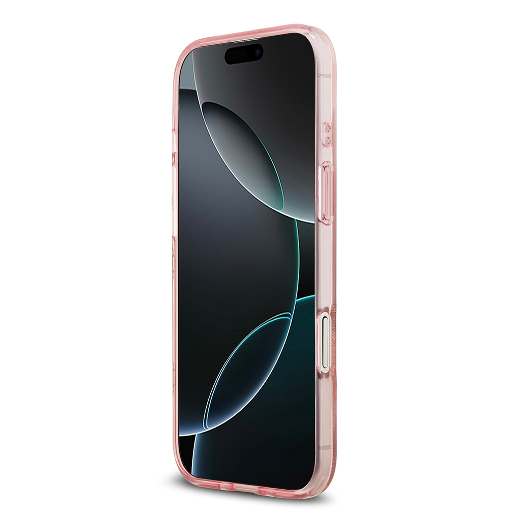 Apple iPhone 17 Air Kılıf Guess Orjinal Lisanslı M-safe Şarj Özellikli IML Peony ve 4G Desenli Klasik Logolu Kapak - 8