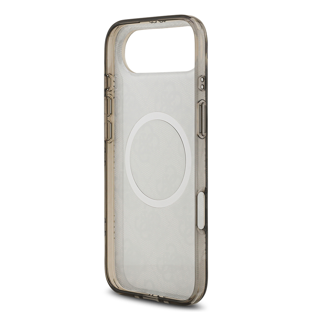 Apple iPhone 17 Air Kılıf Guess Orjinal Lisanslı M-safe Şarj Özellikli IML Peony ve 4G Desenli Klasik Logolu Kapak - 22