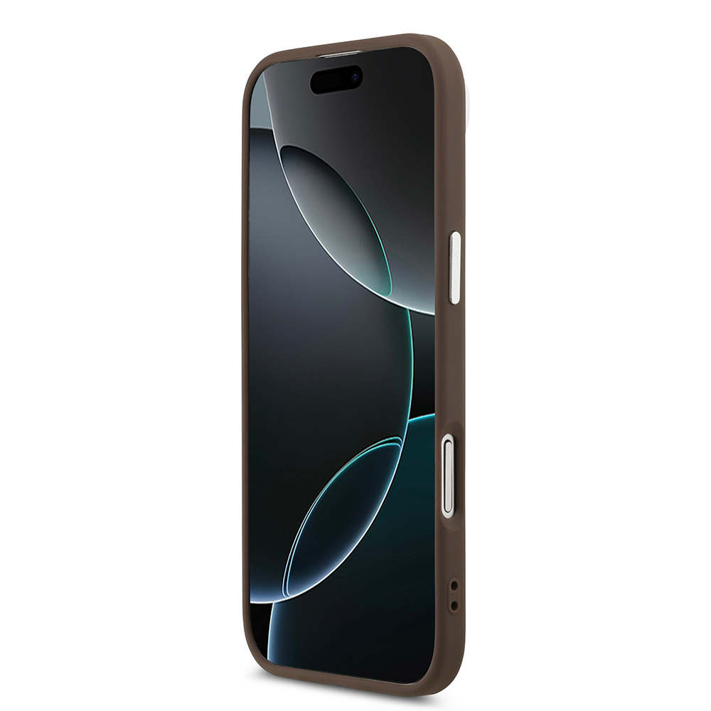 Apple iPhone 17 Air Kılıf Guess Orjinal Lisanslı M-safe Şarj Özellikli Klasik Yazı Logolu PU Deri Kapak - 7