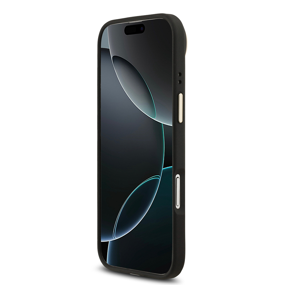 Apple iPhone 17 Air Kılıf Guess Orjinal Lisanslı M-safe Şarj Özellikli Sıcak Baskılı Yazı Logolu PU Deri Peony Kapak - 20
