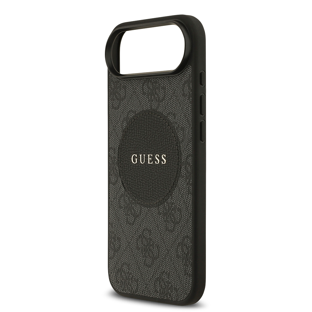 Apple iPhone 17 Air Kılıf Guess Orjinal Lisanslı M-safe Şarj Özellikli Yazı Logolu Circle Classic Kapak - 15