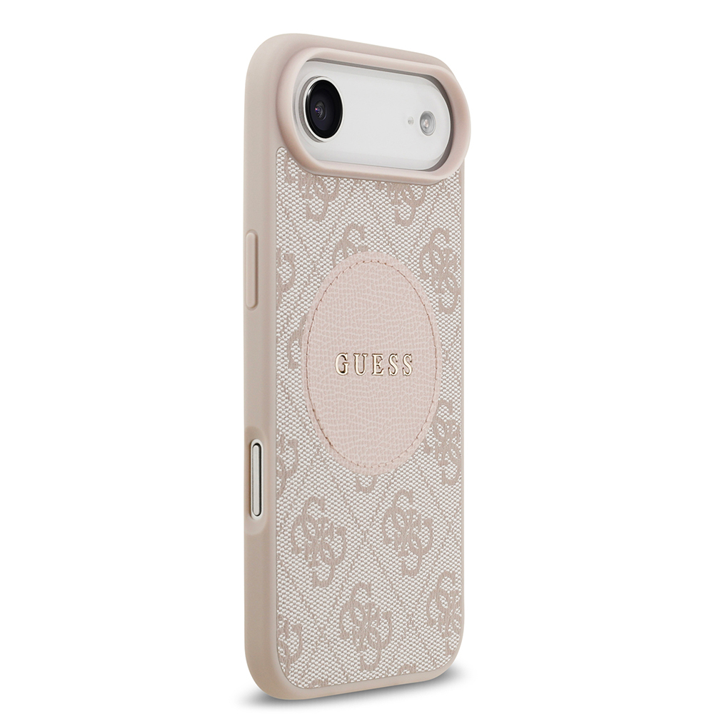 Apple iPhone 17 Air Kılıf Guess Orjinal Lisanslı M-safe Şarj Özellikli Yazı Logolu Circle Classic Kapak - 19