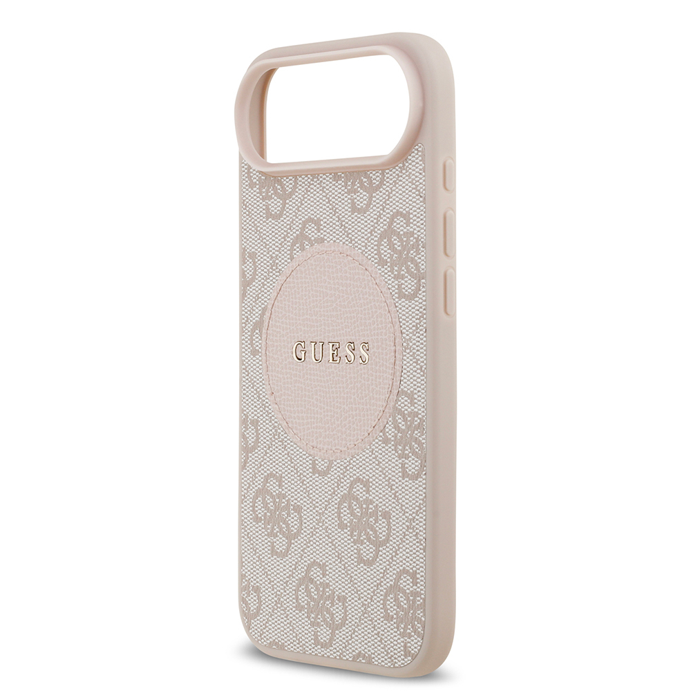 Apple iPhone 17 Air Kılıf Guess Orjinal Lisanslı M-safe Şarj Özellikli Yazı Logolu Circle Classic Kapak - 21