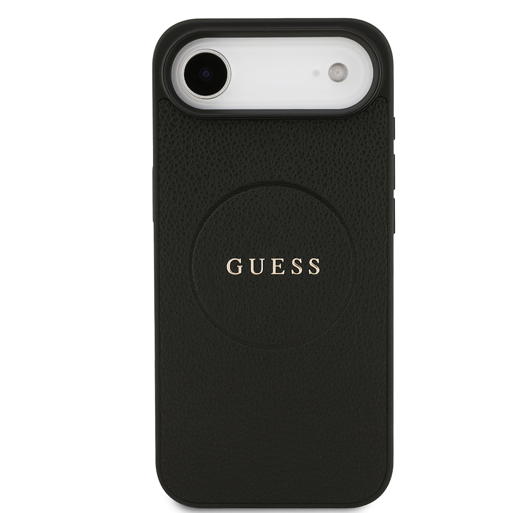 Apple iPhone 17 Air Kılıf Guess Orjinal Lisanslı M-safe Şarj Özellikli Yazı Logolu PU Deri Kapak - 3