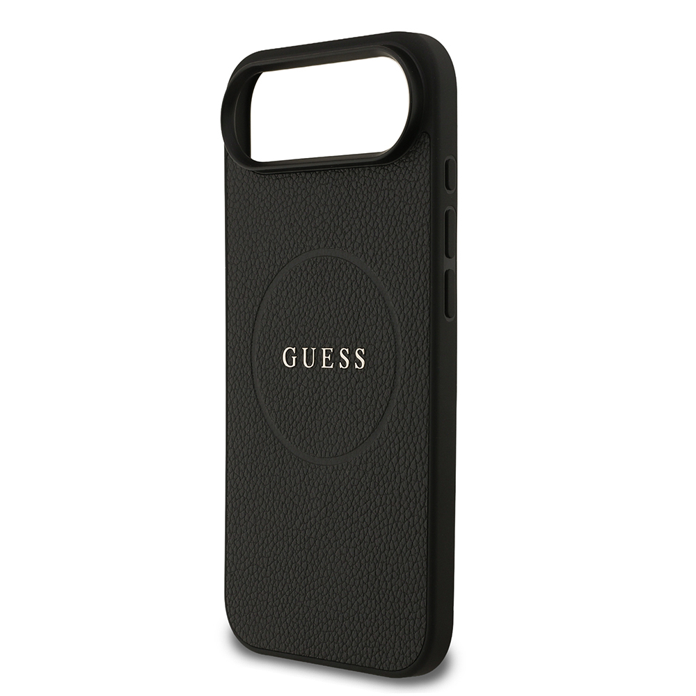 Apple iPhone 17 Air Kılıf Guess Orjinal Lisanslı M-safe Şarj Özellikli Yazı Logolu PU Deri Kapak - 6