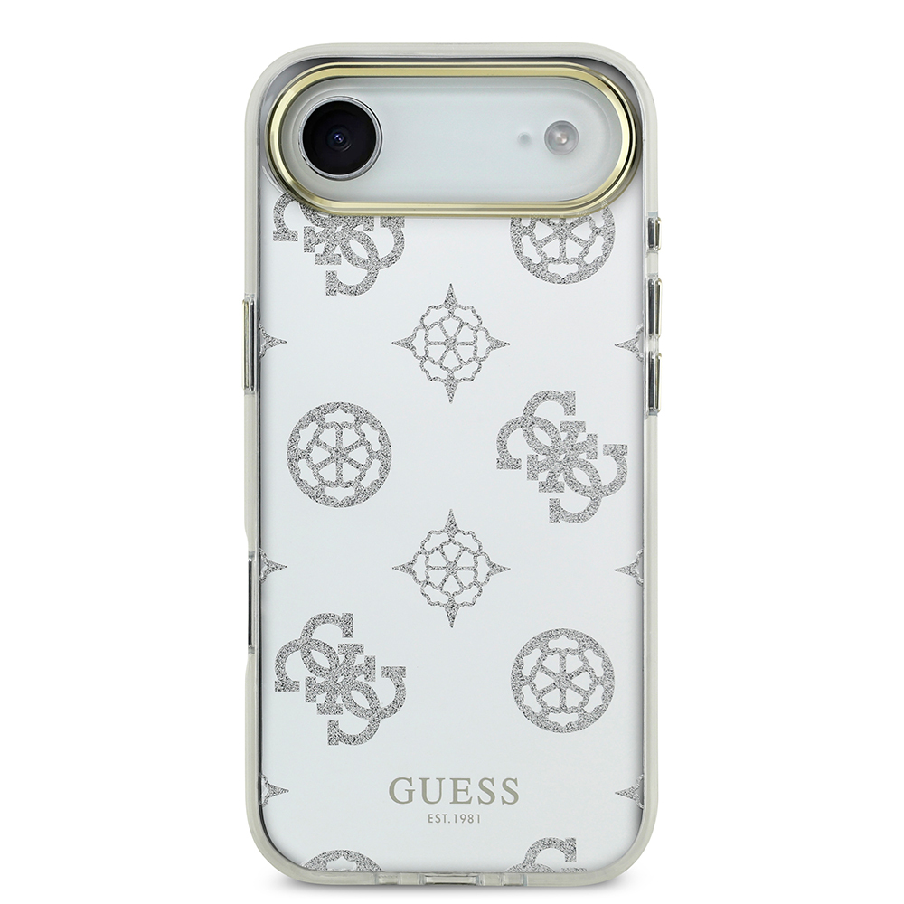 Apple iPhone 17 Air Kılıf Guess Orjinal Lisanslı Metal Kamera Çerçeveli Simli Aynalı Kapak - 4