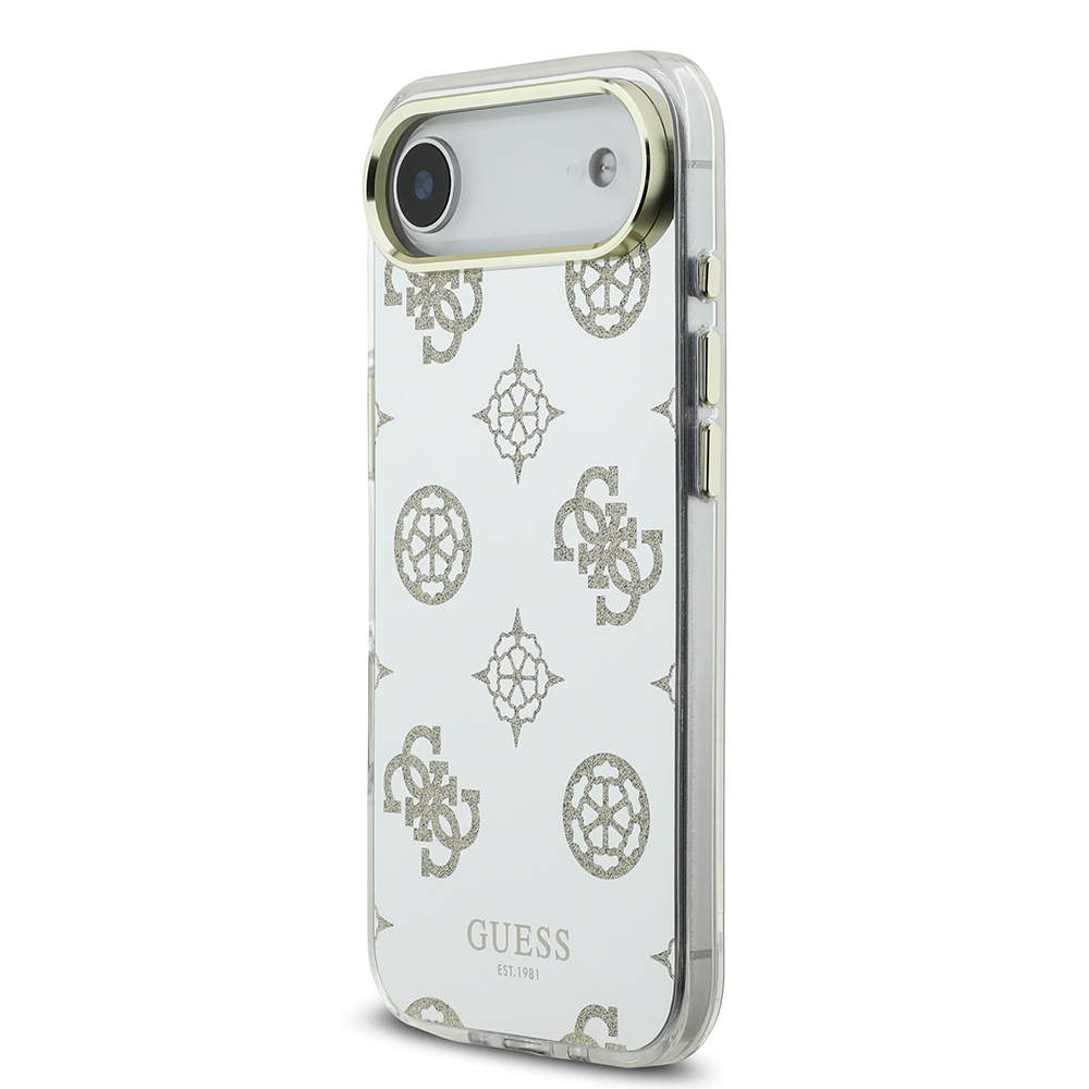 Apple iPhone 17 Air Kılıf Guess Orjinal Lisanslı Metal Kamera Çerçeveli Simli Aynalı Kapak - 11