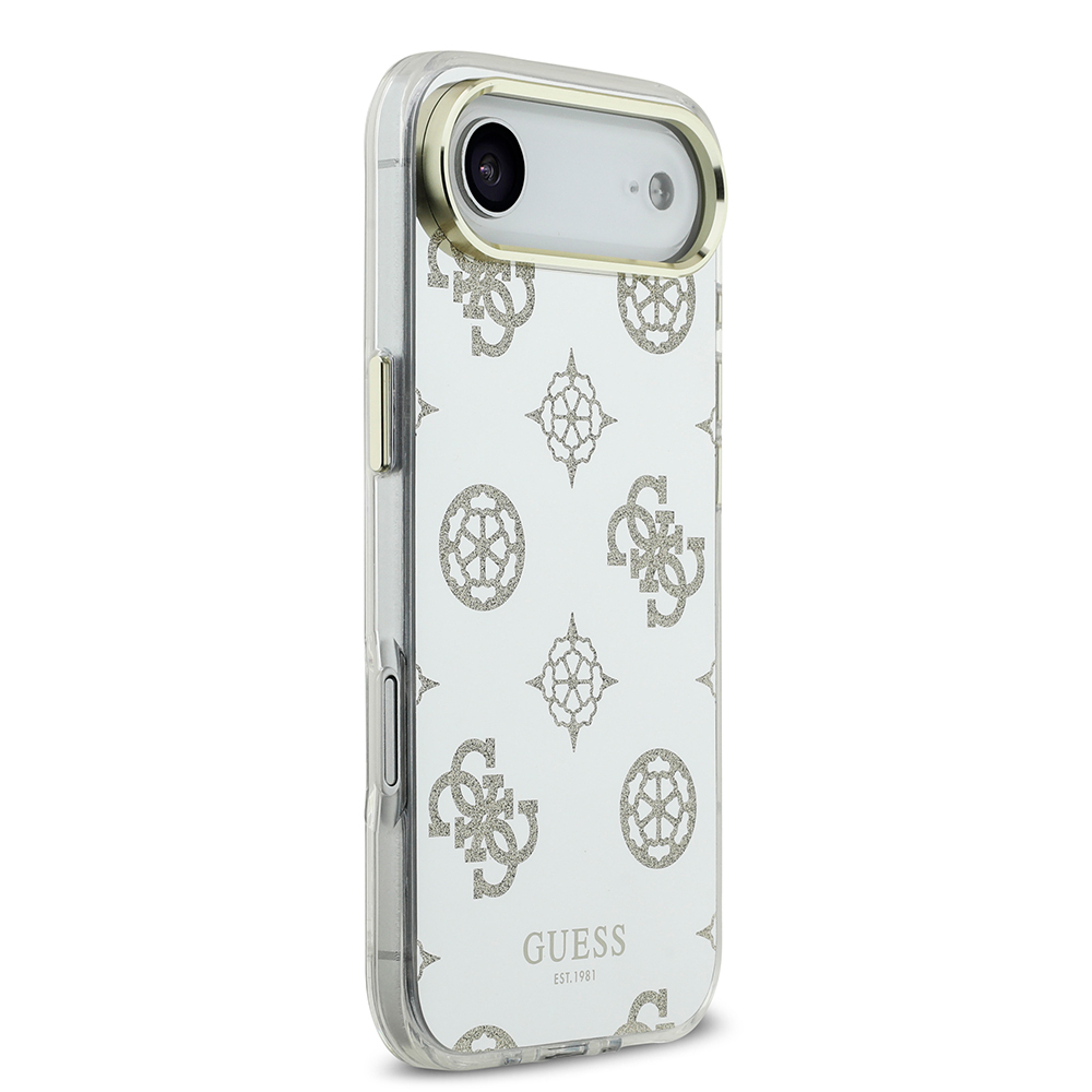 Apple iPhone 17 Air Kılıf Guess Orjinal Lisanslı Metal Kamera Çerçeveli Simli Aynalı Kapak - 13