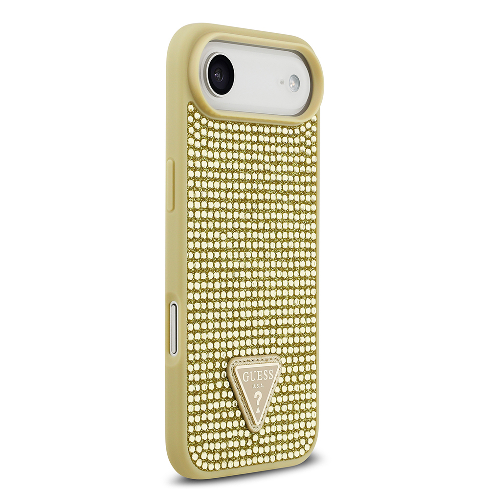Apple iPhone 17 Air Kılıf Guess Orjinal Lisanslı Taşlı Arka Yüzey Üçgen Logolu Kapak - 8